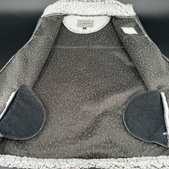 Boeing Aviation Airplanes WOMENS White Gray Sherpa‎ Full Zip Logo Vest SIZE XL - Picture 4 of 15
